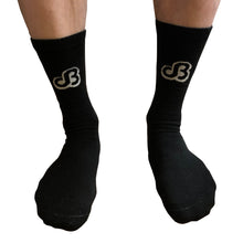 Premium Black Logo Tube Socks