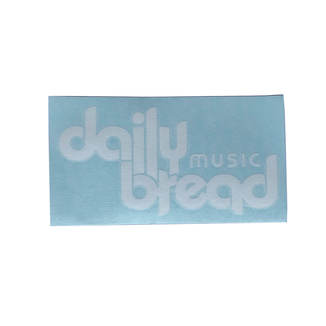 Daily Bread Music Car Sticker (White Vinyl)